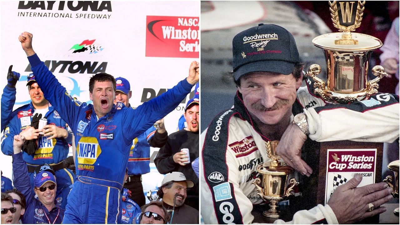 Michael Waltrip (L) and Dale Earnhardt (R) (Source: Imagn and Getty Images)