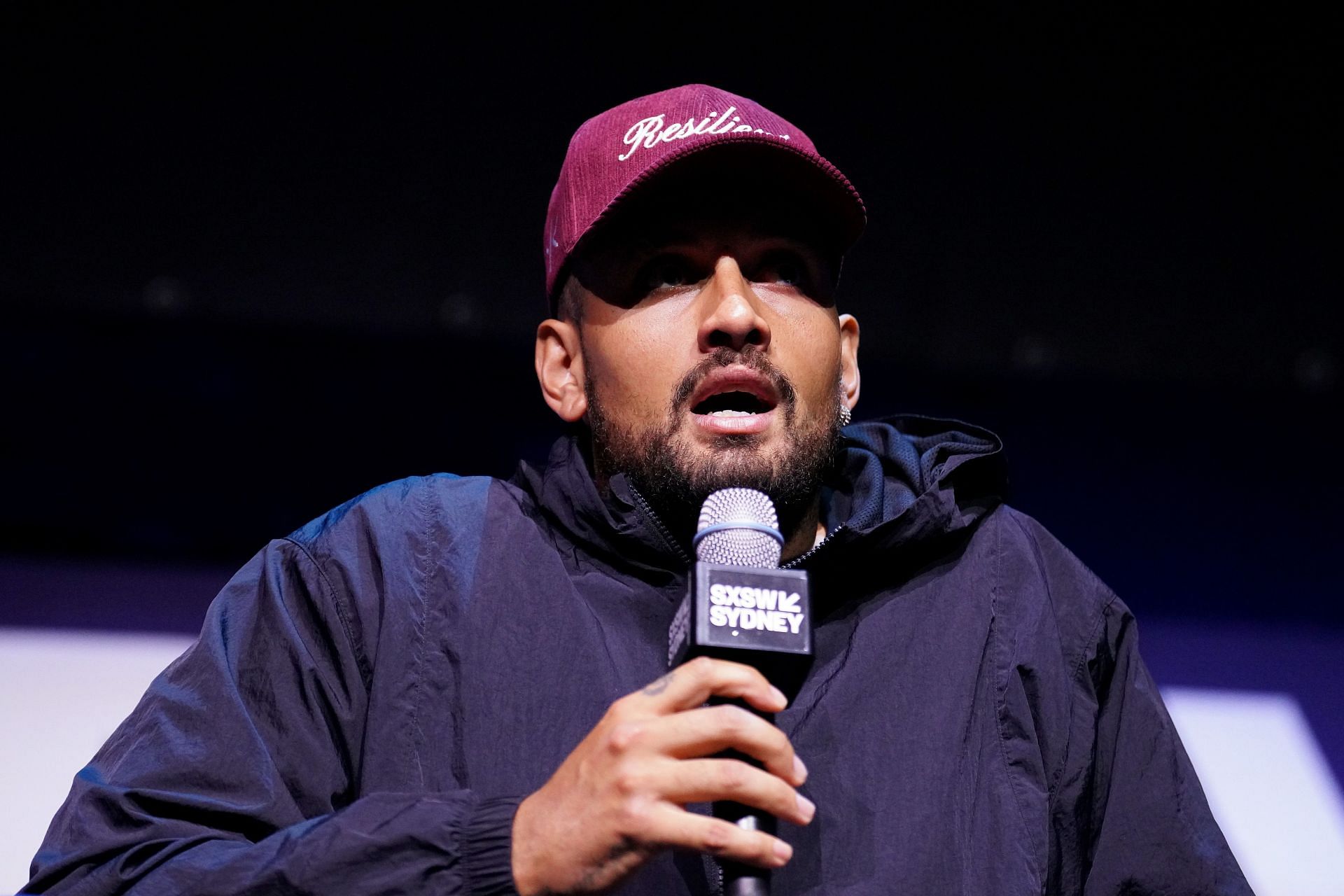 Nick Kyrgios during a press conference at the 2024 SXSW Sydney (Source: Getty)