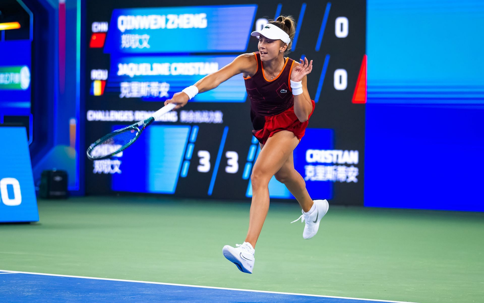 Jaqueline Cristian at the Wuhan Open 2024. (Photo: Getty)