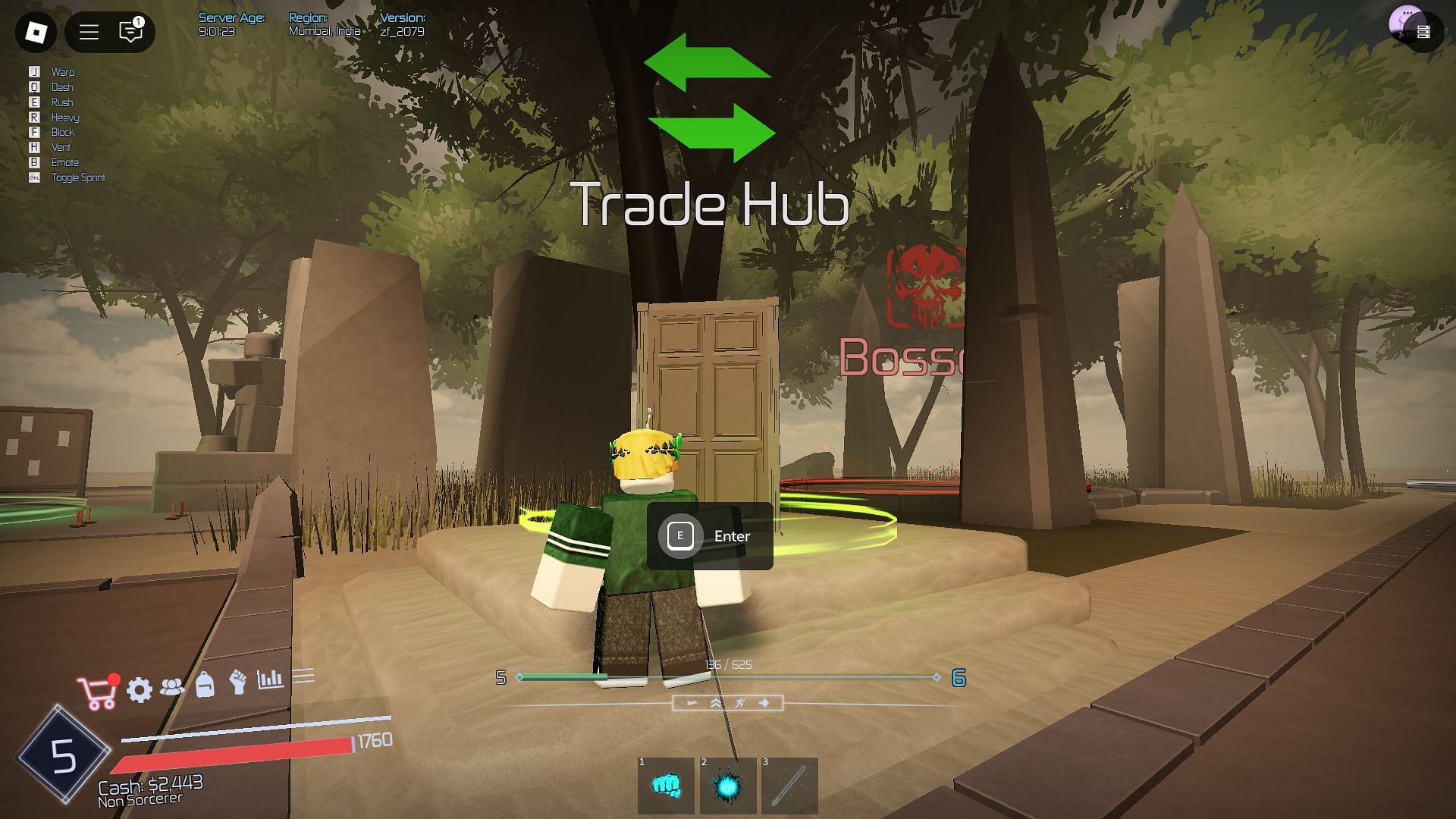 Use the Trade Hub to swap items with other players (Image via Roblox)