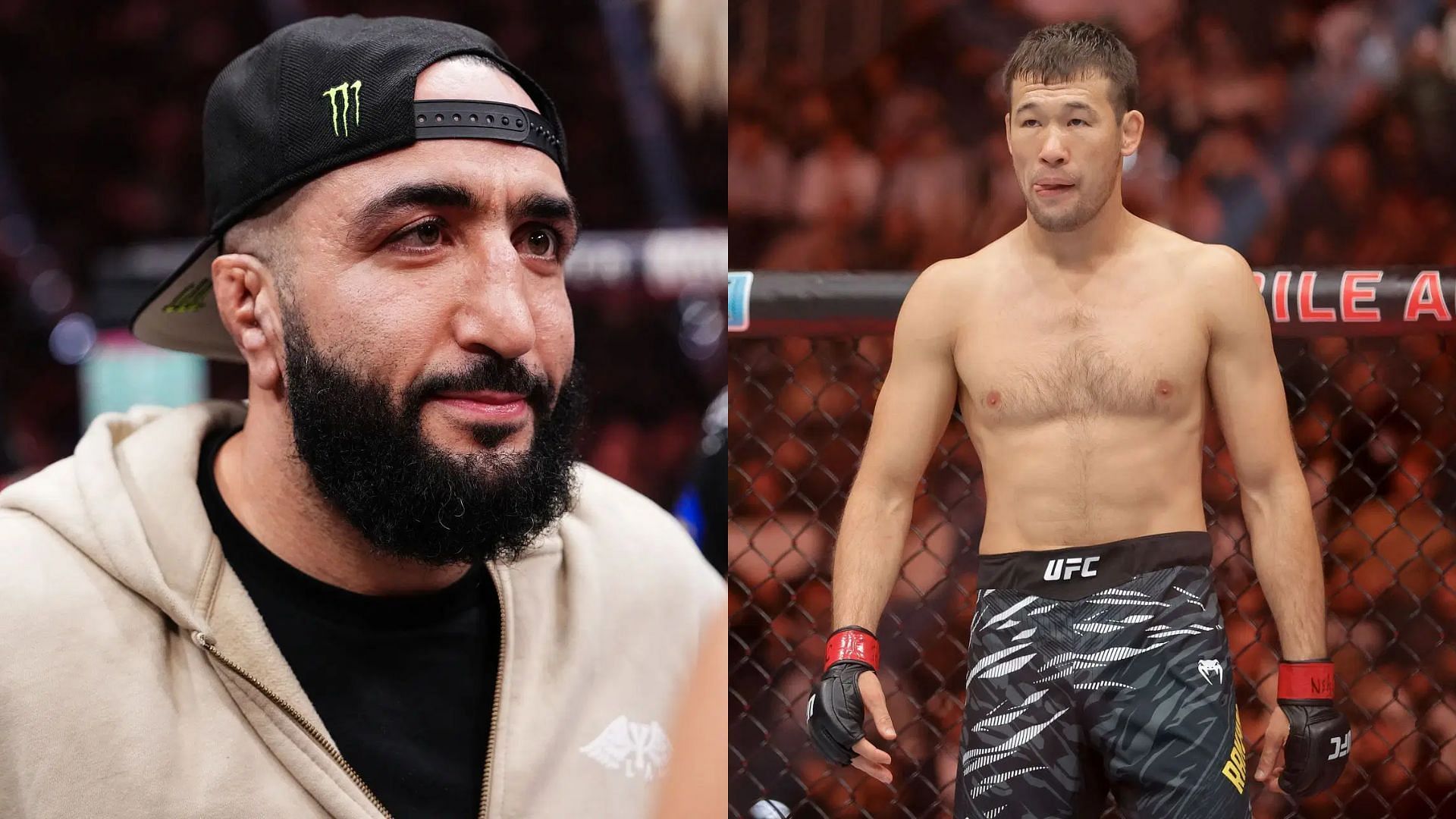 Belal Muhammad (left) will defend his welterweight strap against Shavkat Rakhmonov (right) in 2025 [Images courtesy: Getty Images]