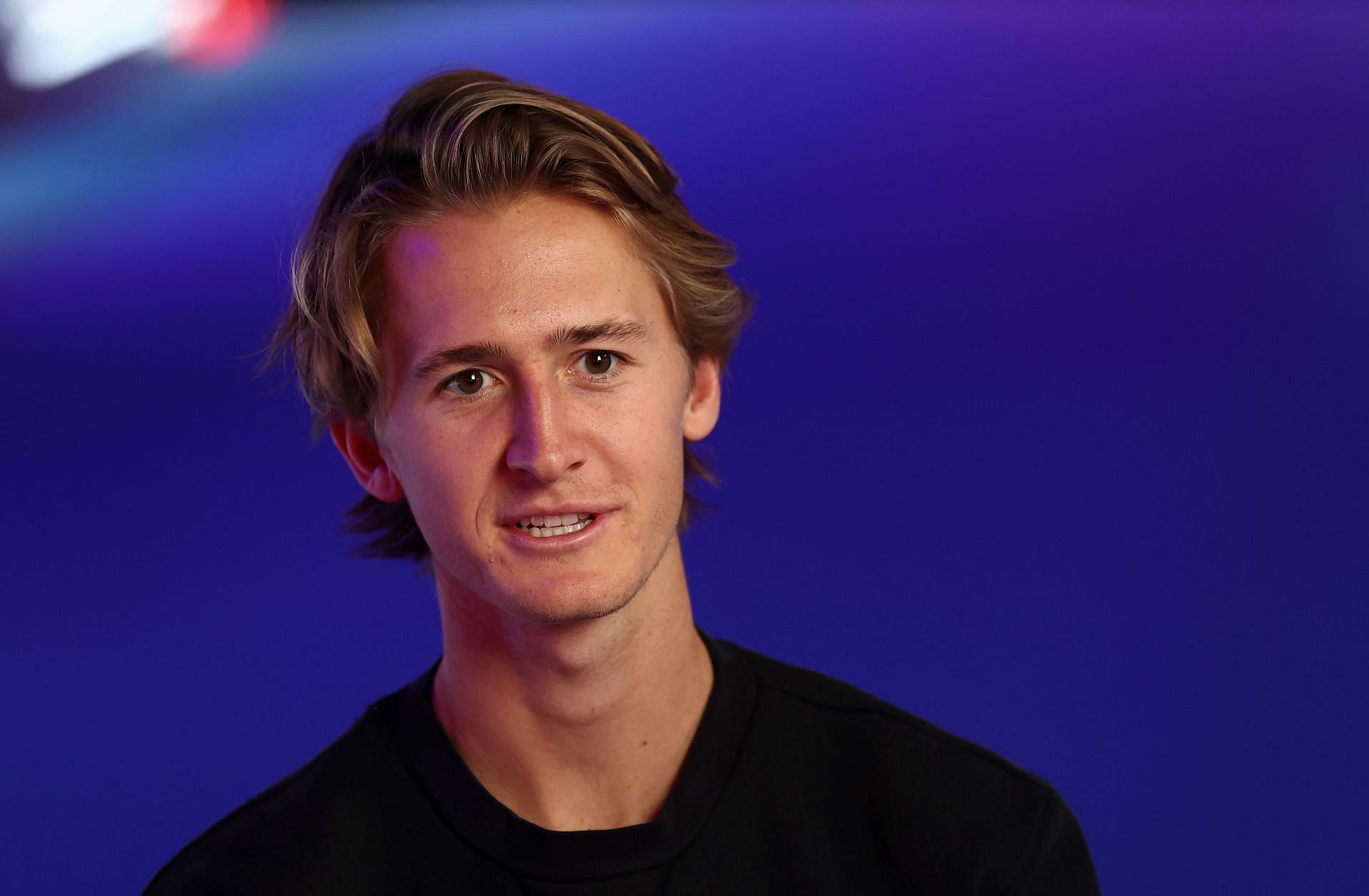 Sebastian Korda speaking to the media [Source: Getty]