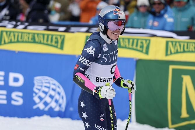 Lindsey Vonn makes her feelings known on her 2nd race since skiing comeback getting canceled