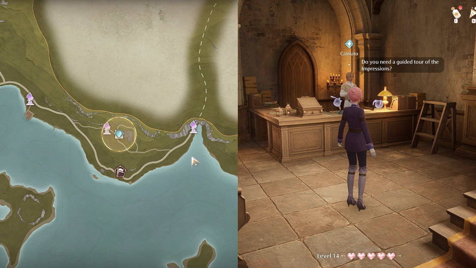 Follow the Guidance of the &quot;Eye&quot; quest location (Image via InFold Games)