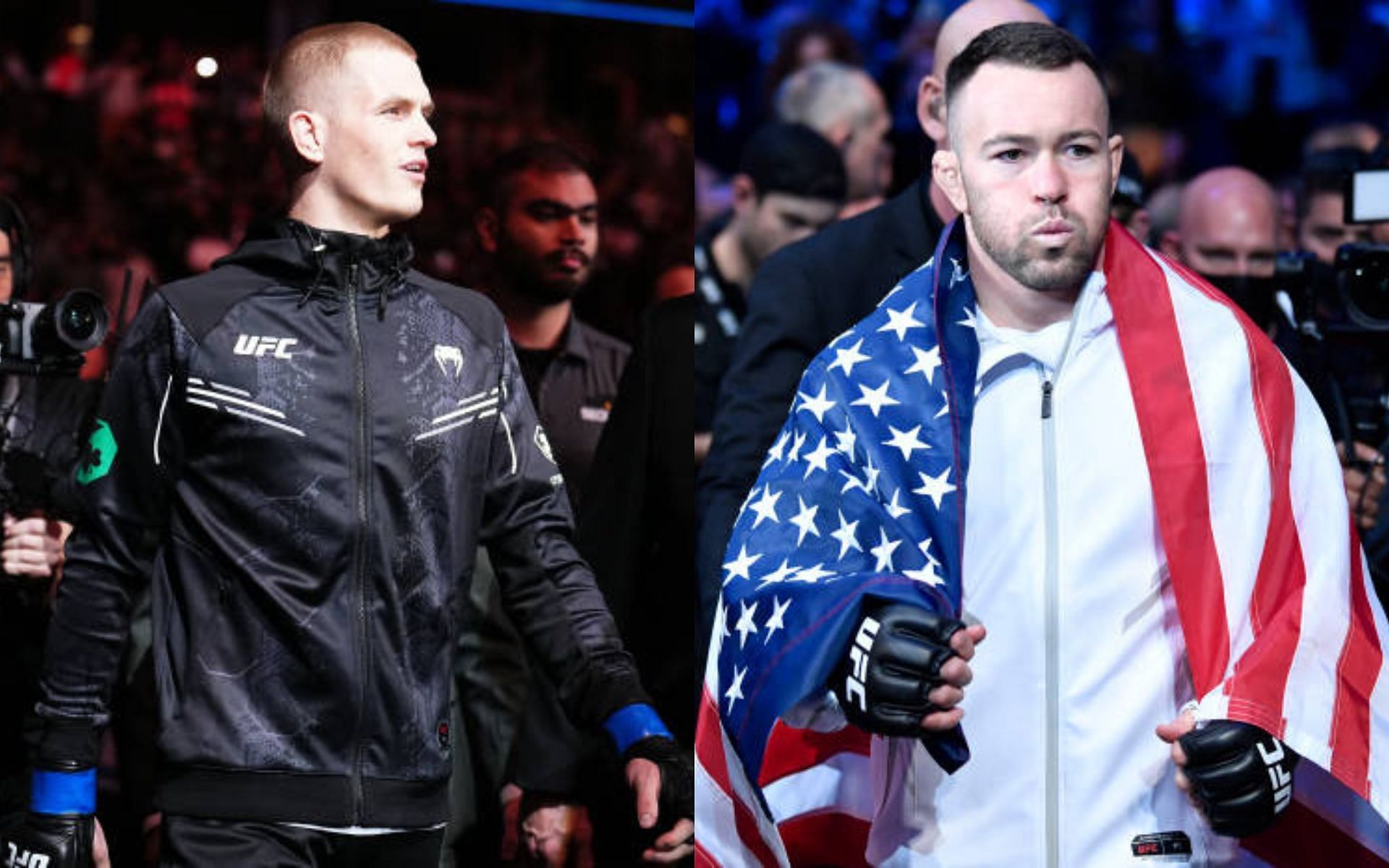 Ian Machado Garry (left) still hoping to face Colby Covington (right) [Image credits: Getty Images]