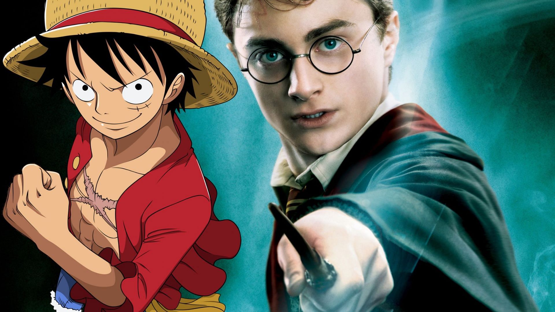 Monkey D. Luffy and Harry Potter (Image via Warner Bros, Toei Animation)