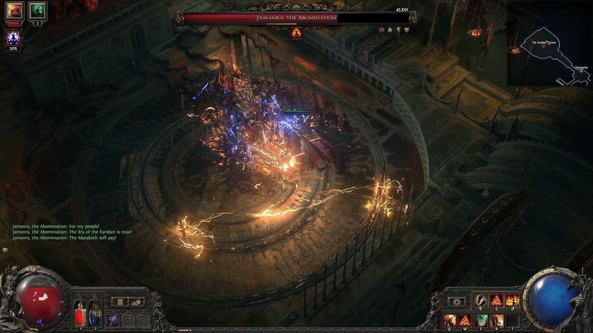 Summoning two pylons with electrical field (Image via GGG)