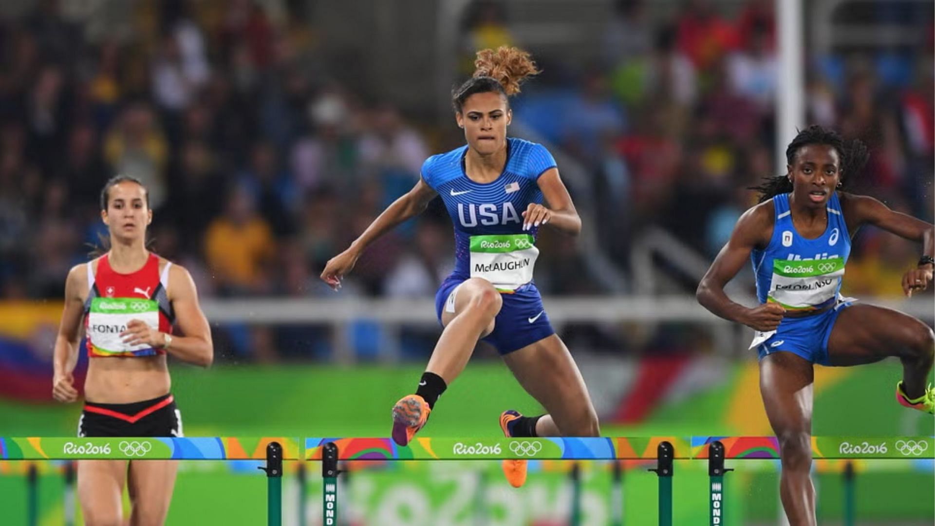 Sydney McLaughlin-Levrone in action at the Rio Olympics 2016 [Image Source : Getty]