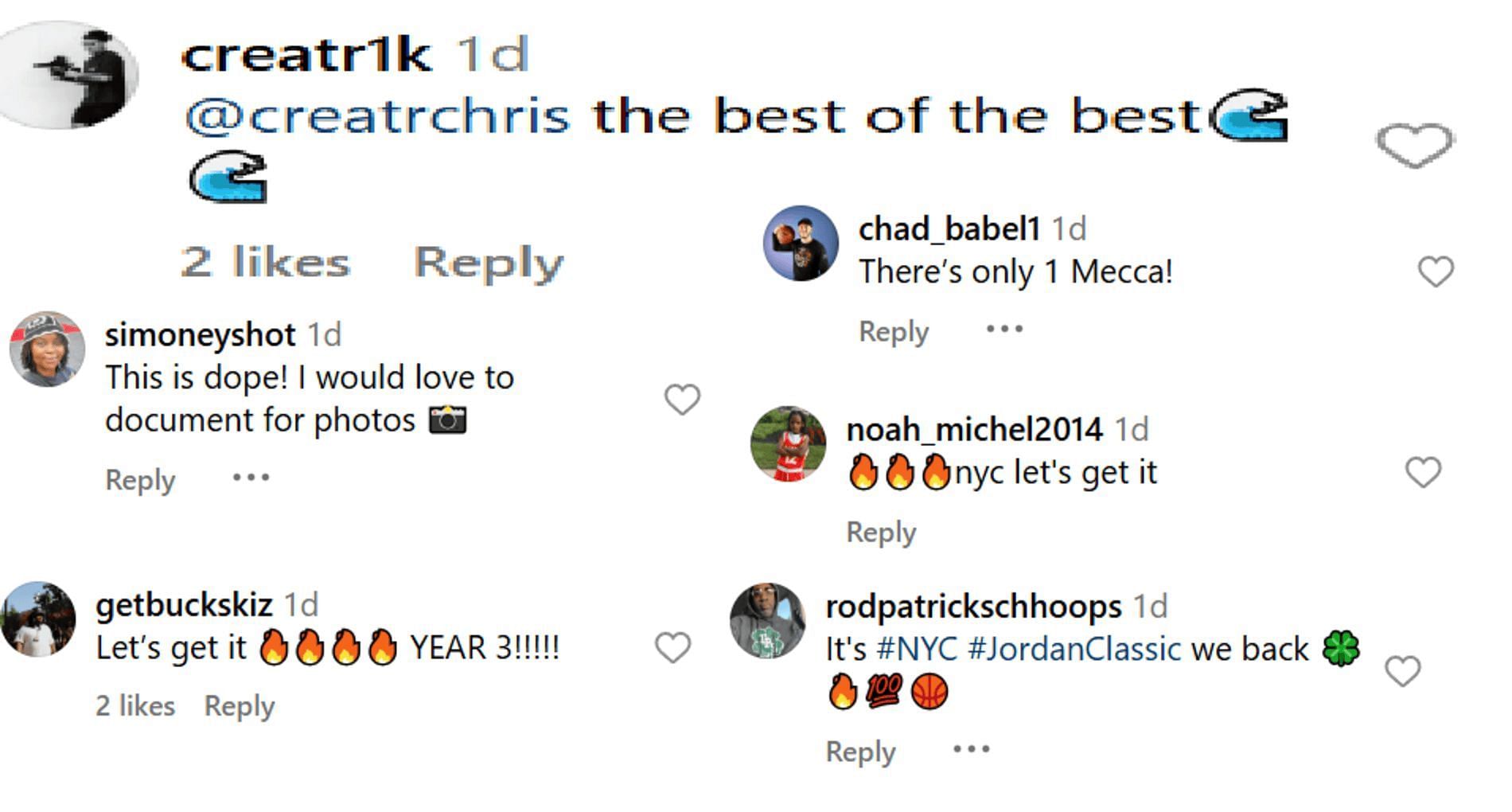 Hoops fans react to Jordan Holiday Classic Year 3 lineup (Source: Instagra,/madehoops)