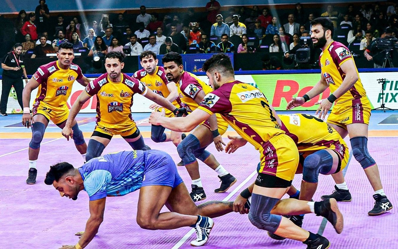 तेलुगु टाइटंस vs बंगाल वारियर्स (Photo Credit - @ProKabaddi)