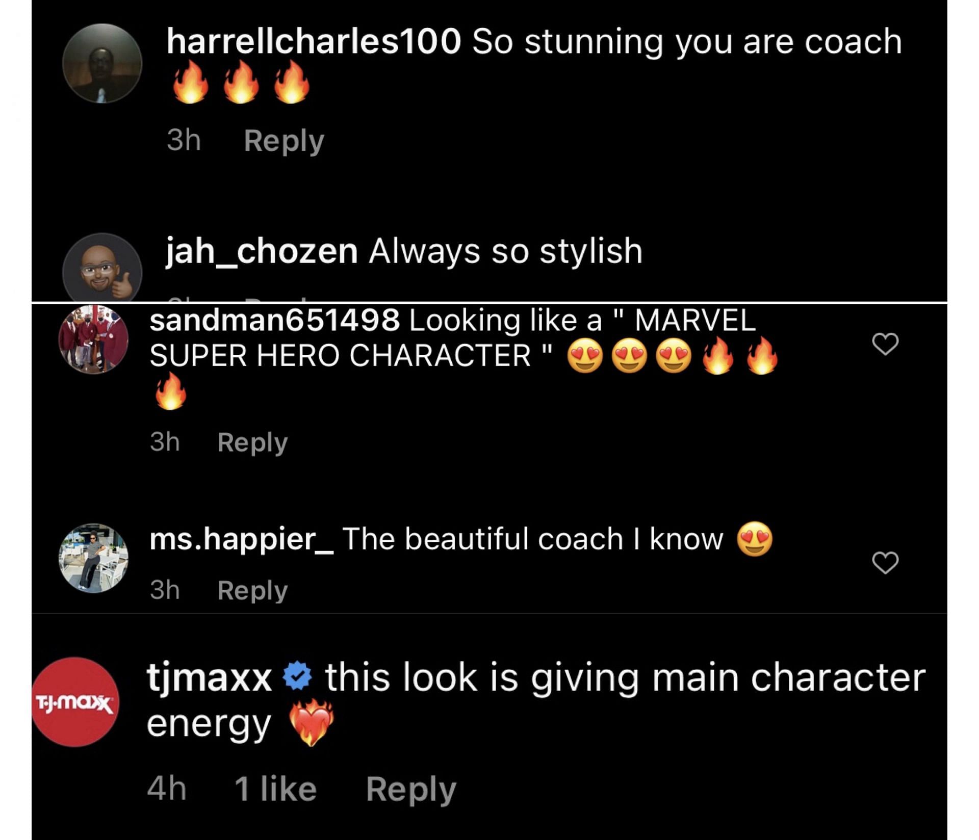 Fans comment on Sydney Carter&#039;s stylish winter outfits on IG. Image via @coachsydcarter