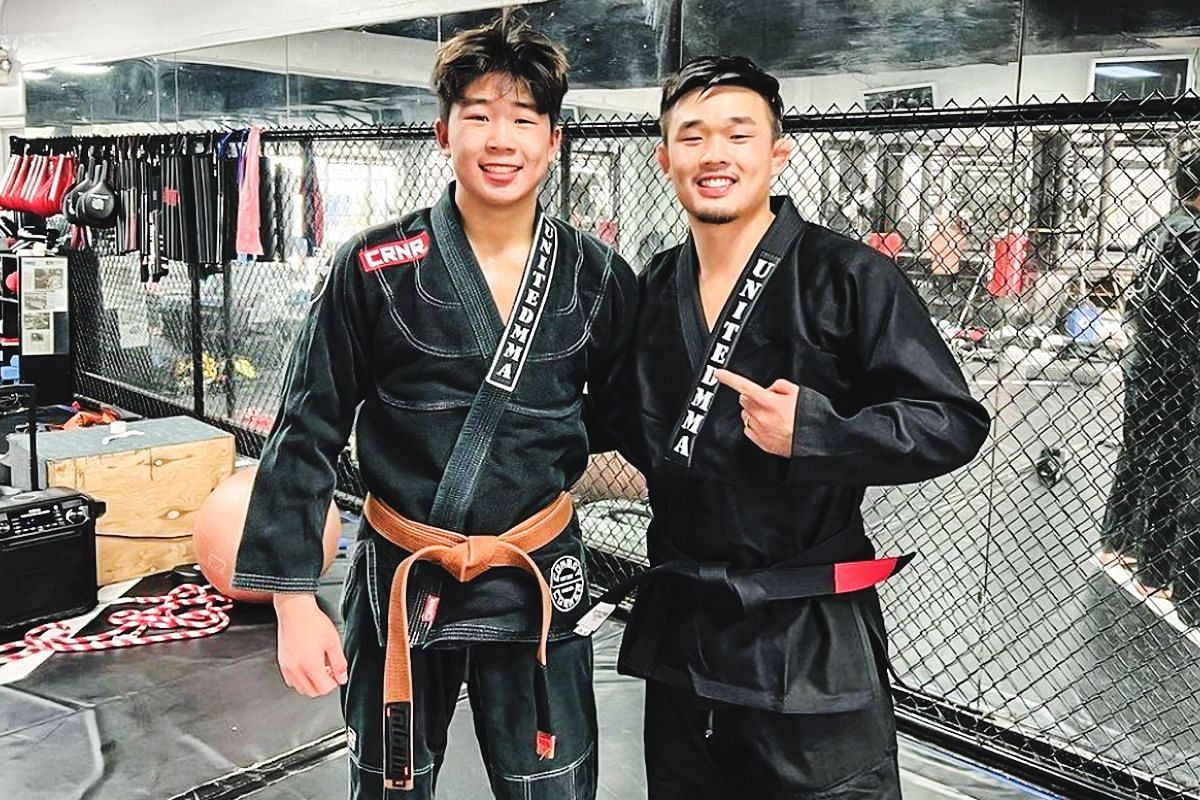 (From left) ONE Championship stars Adrian Lee and Christian Lee.