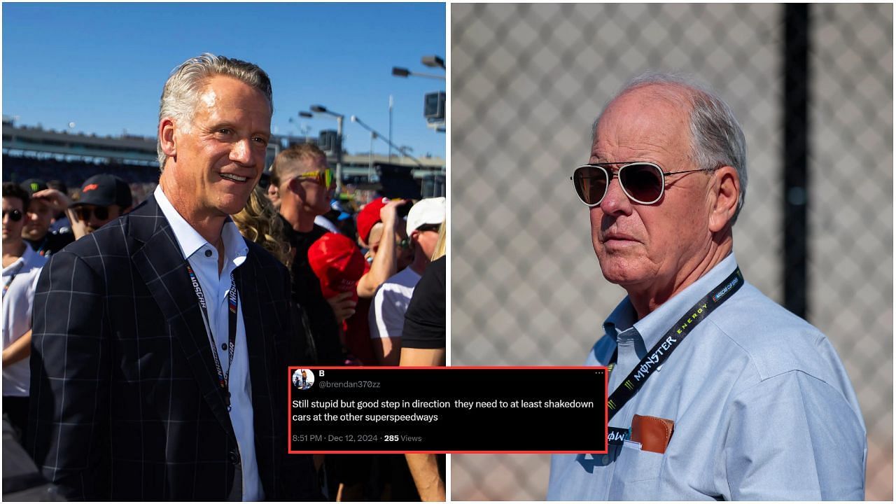 In Picture: NASCAR President Steve Phelps and CEO Jim France. (from Left). Credit: Imagn Images