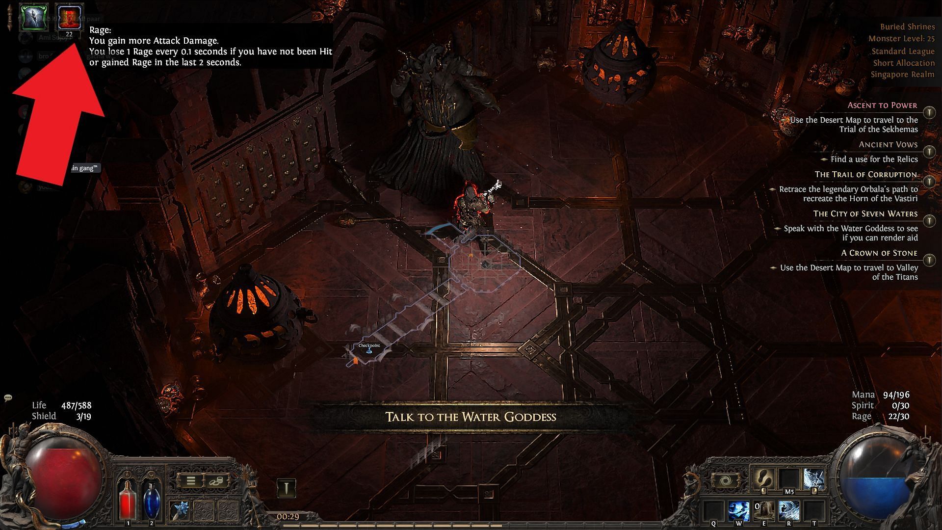 Rage stack in Path of Exile 2 (Image via GGG)