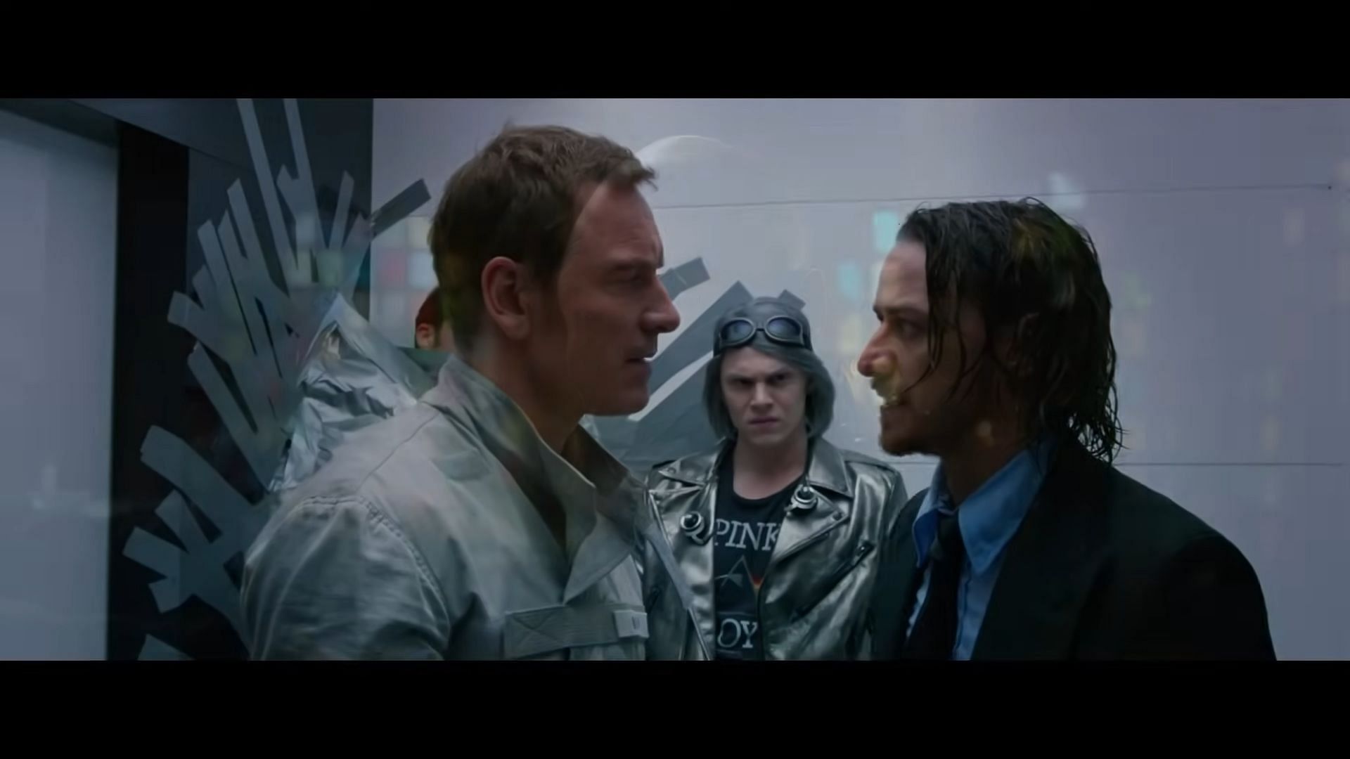 Quicksilver with a young Magneto and Professor X in X-Men: Days of Future Past. (Image via 20th Century Fox)