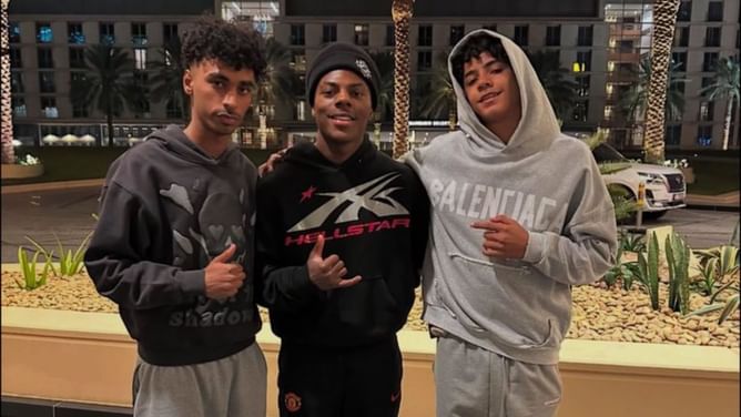 IShowSpeed meets Cristiano Ronaldo's son in Saudi Arabia