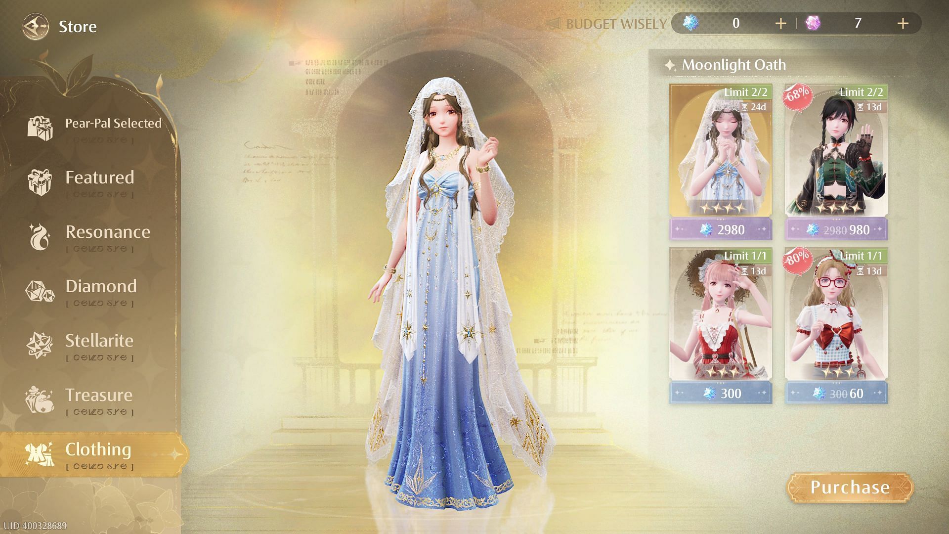 You can purchase Outfits with Stellarite (Image via InFold Games)