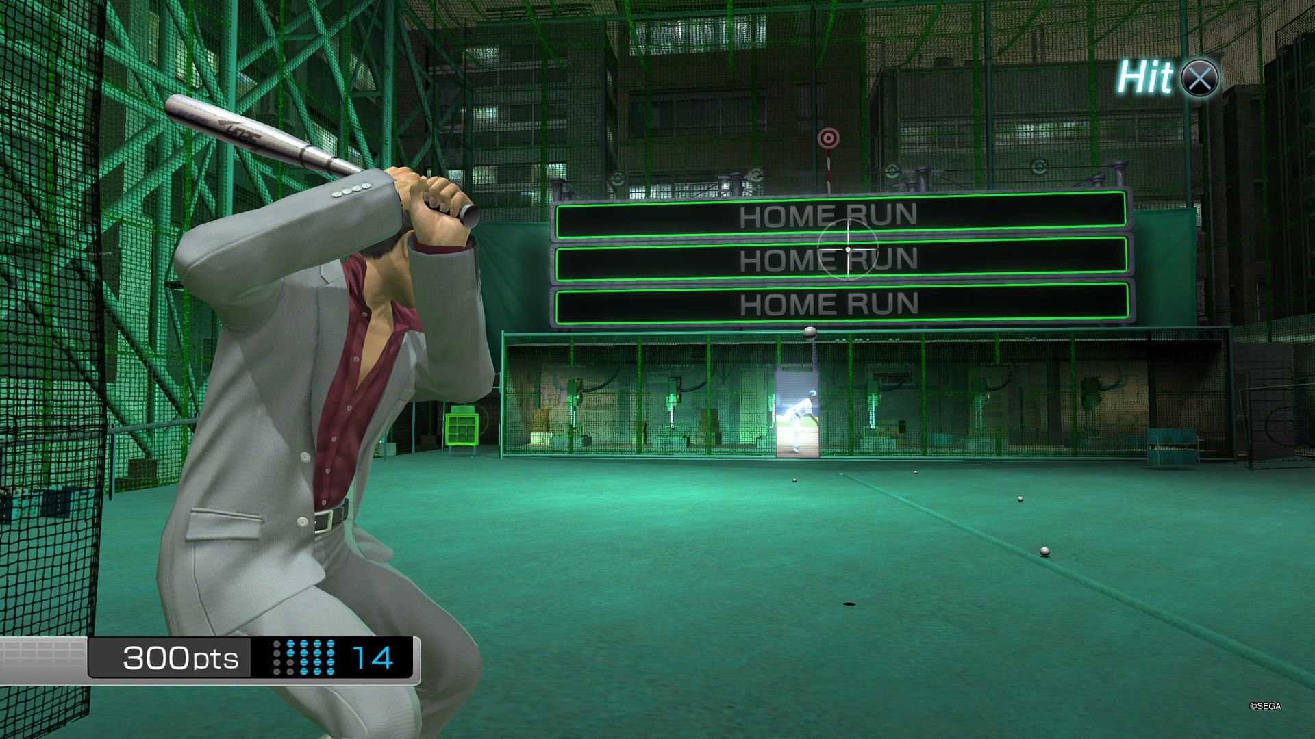 A still of the batting cages from Yakuza 3 (Image via Sega)