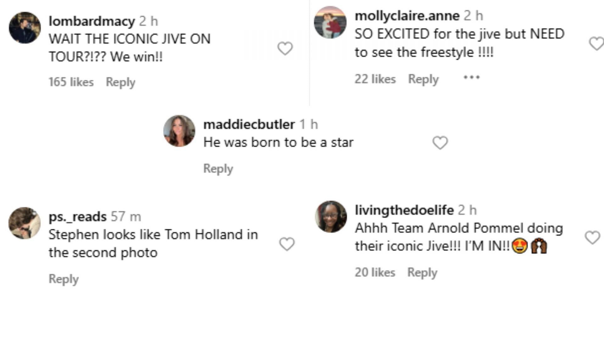 Screengrab of the Instagram comments [Image Source : Instagram]