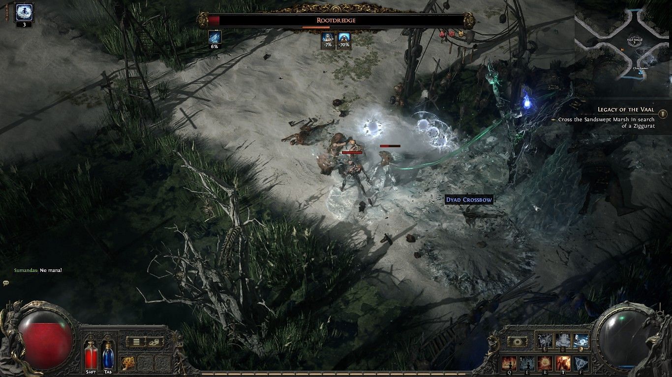 Wall can instantly explode on bosses (Image via GGG)