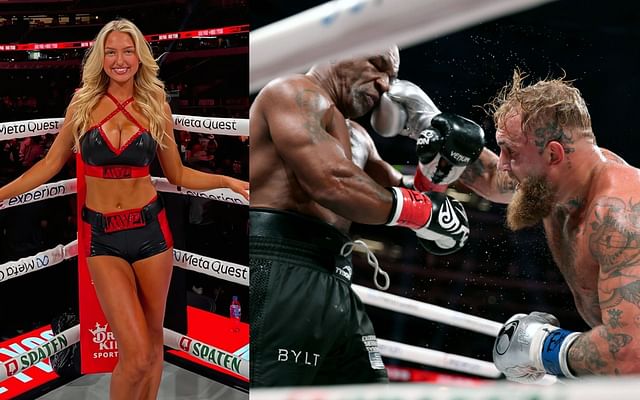 Viral ring girl Sydney Thomas recalls "shocked" reaction to Mike Tyson  slapping Jake Paul, addresses triggering "staged" rumors