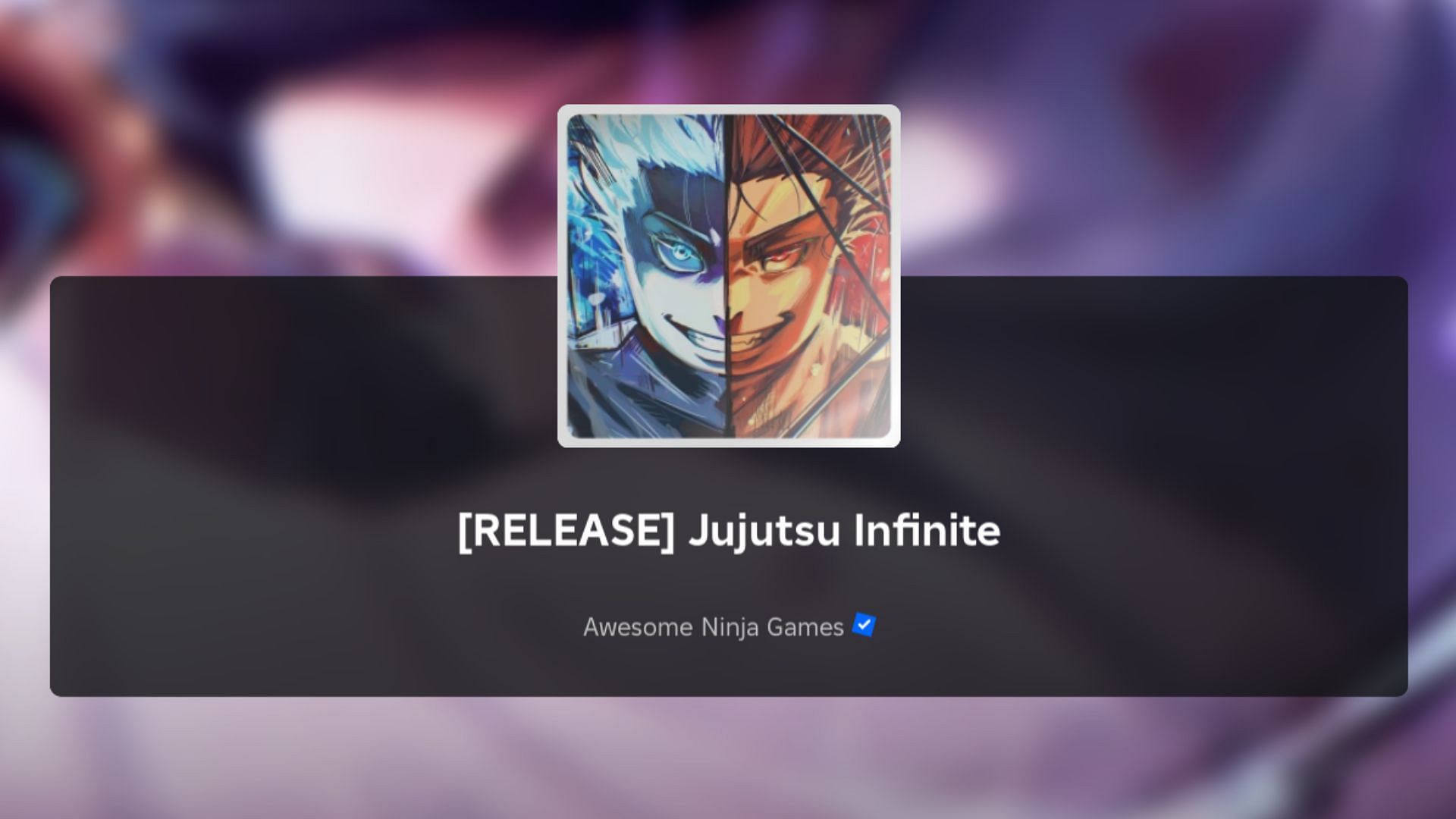 Featured loading screen of Jujutsu Infinite 