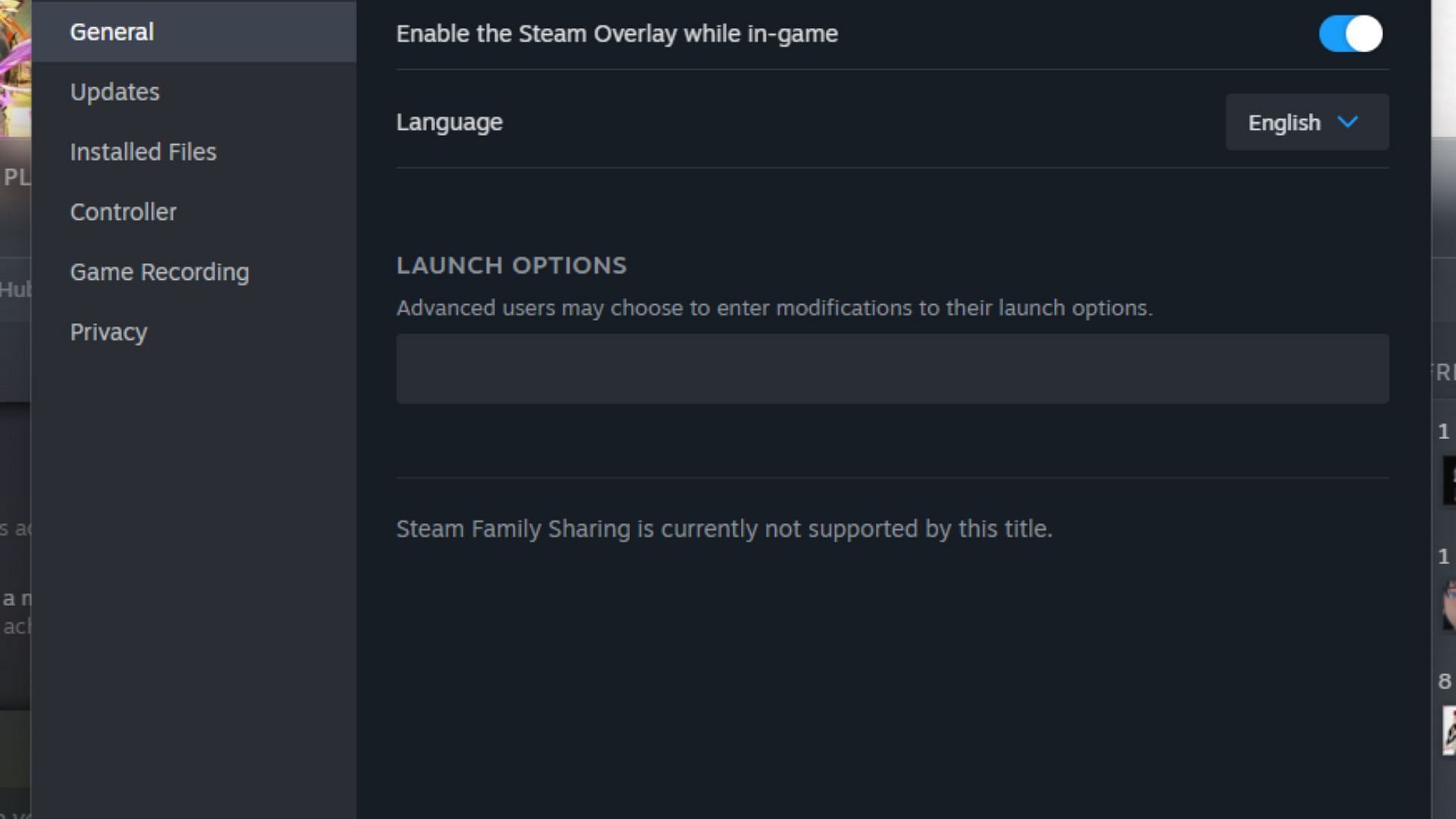 Turn on the Steam Overlay from here (Image via Steam)