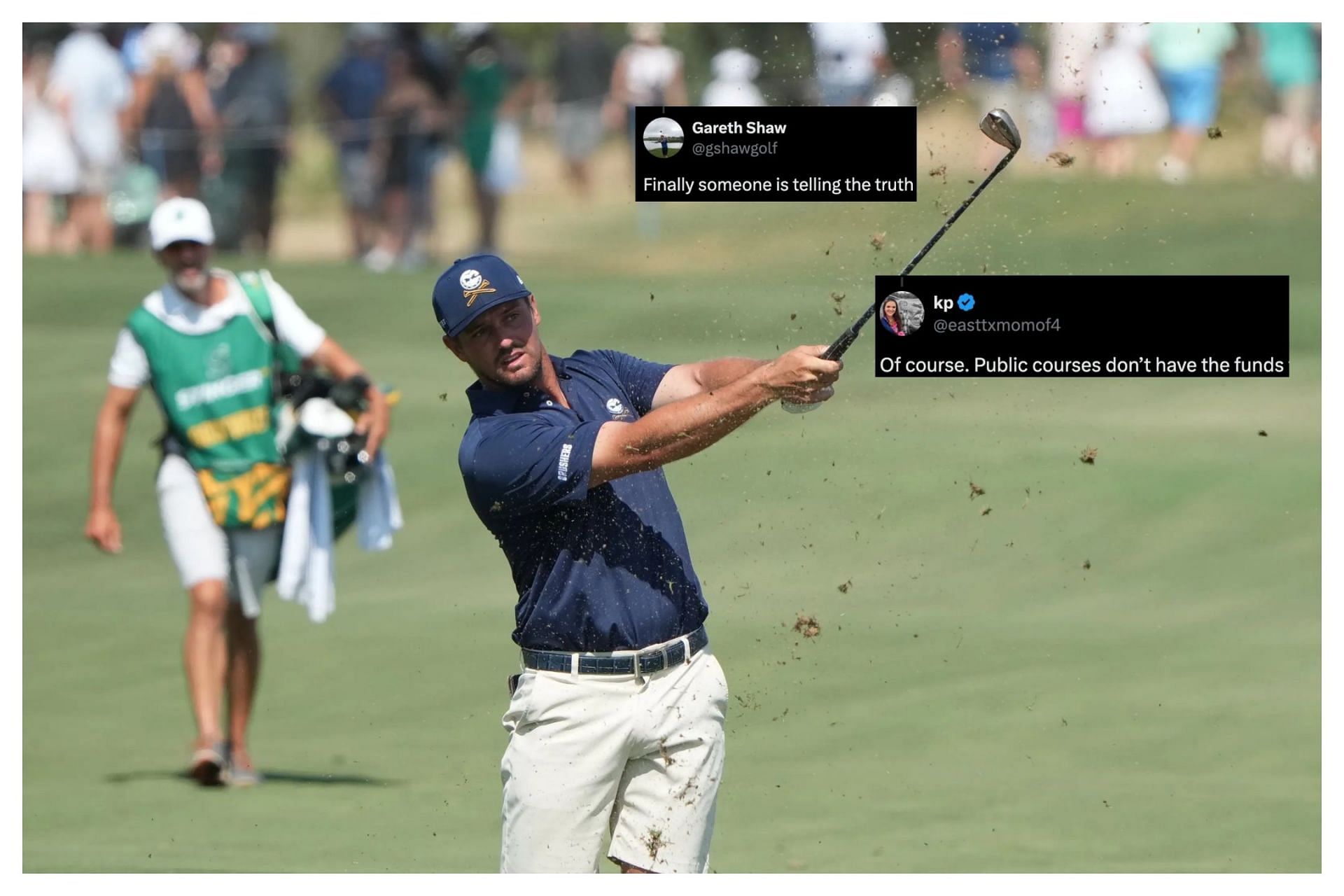 Bryson DeChambeau (Image via Imagn, x@gshawgolf, x@easttxmomof4)