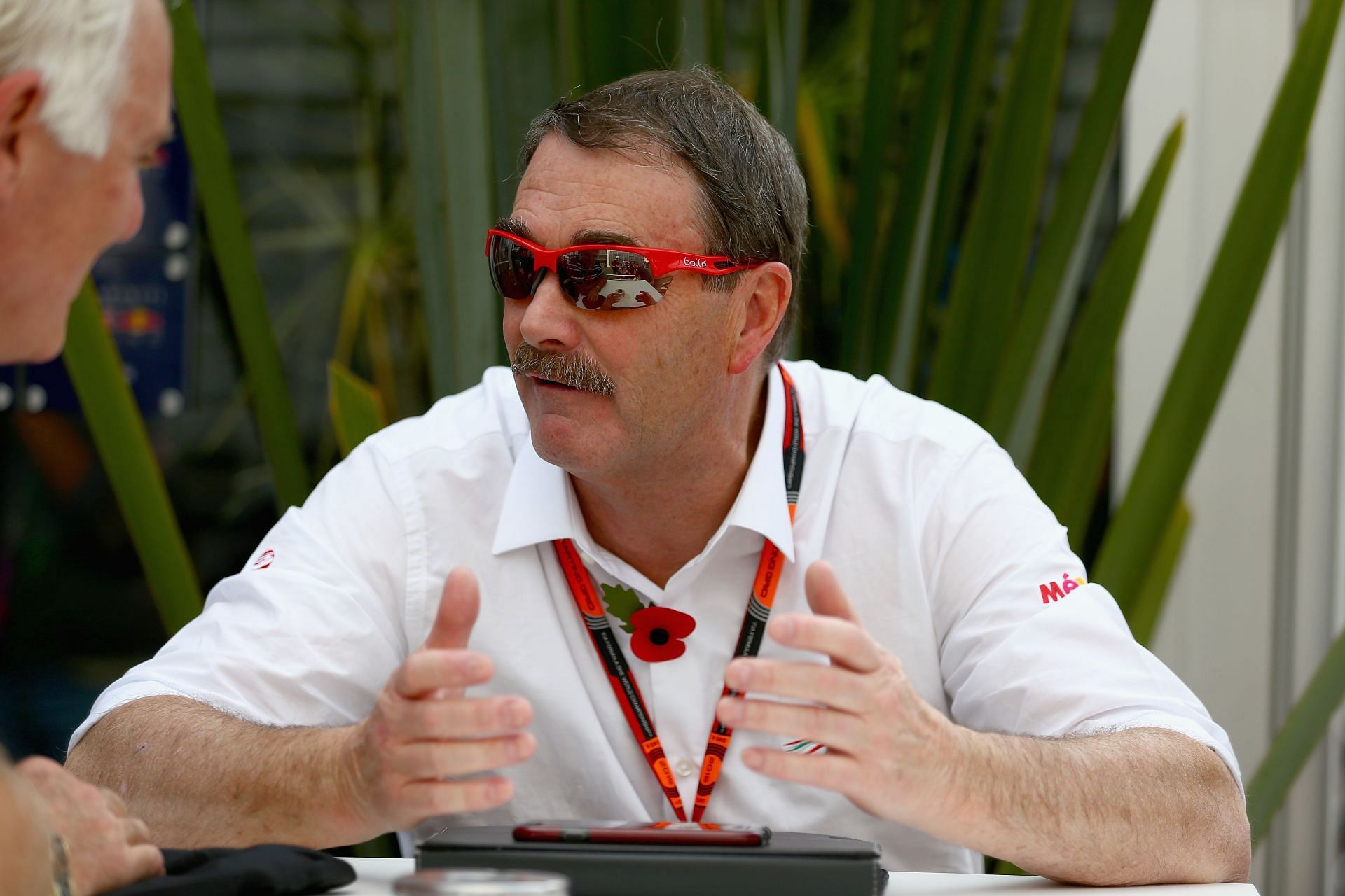 Nigel Mansell at the F1 Grand Prix of Mexico - Previews - Source: Getty