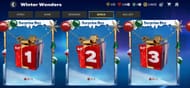 Every final step in the daily Slippery Slope challenge provides a Winter Wonders Gift, which can be used to open Surprise Boxes (Image via EA Sports)