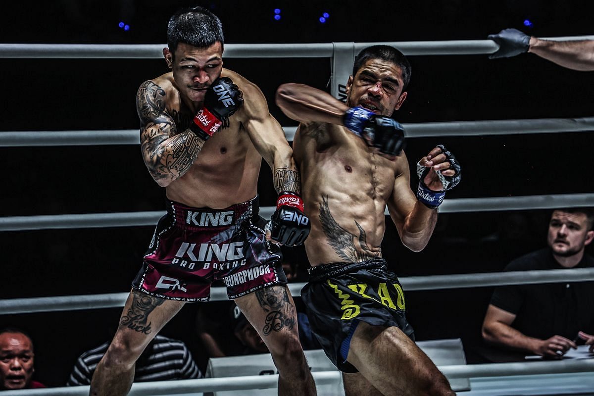 Thongpoon fighting Danial Williams | Image credit: ONE Championship