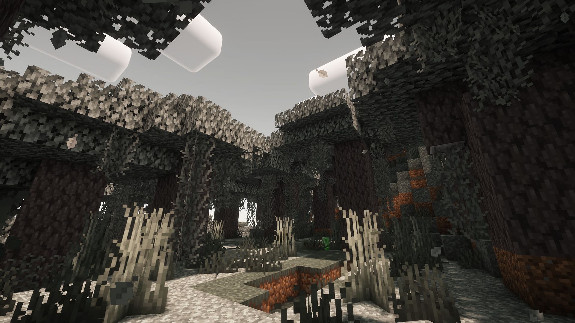 Pale Garden could generate an abandoned village with special loot in Minecraft (Image via Mojang Studios)