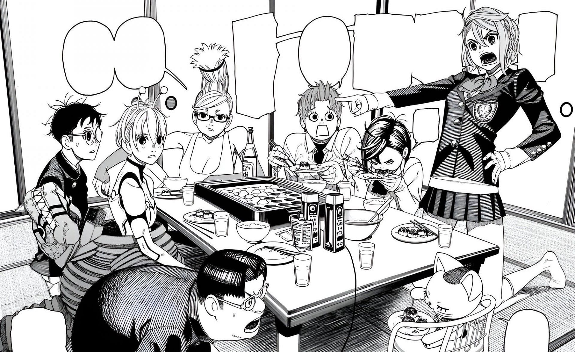 Kinta as seen with the other protagonists (Image via Yukinobu Tatsu &amp; Shueisha)