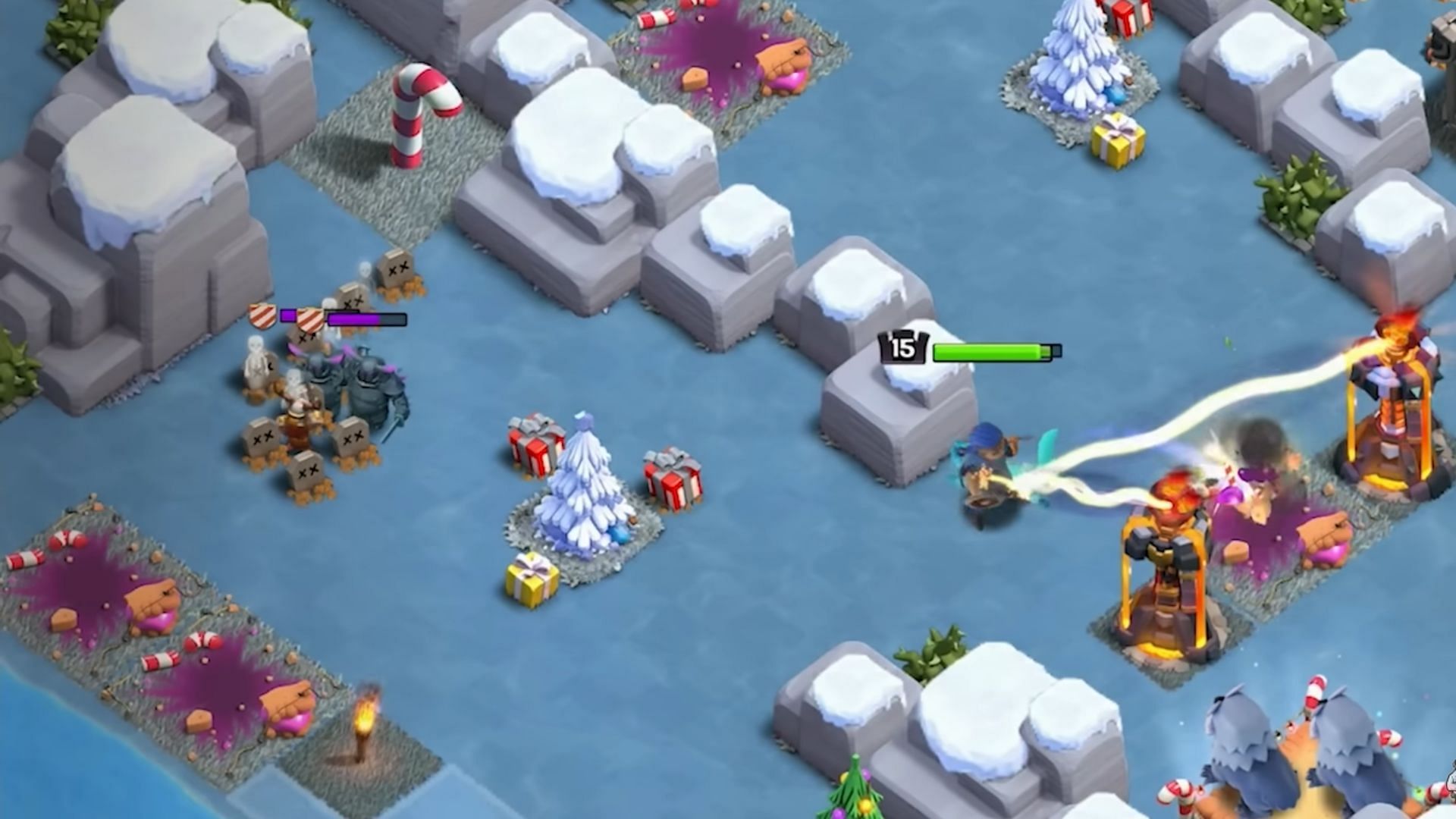 Royal Champion destroying the Single-Target Inferno (Image via Supercell)