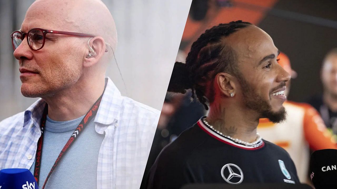 Jacques Villeneuve (L) and Lewis Hamilton (R)