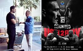 Photos: Eddie Hearn joins Frank Warren in series of snaps as "countdown is on" for Oleksandr Usyk vs. Tyson Fury 2