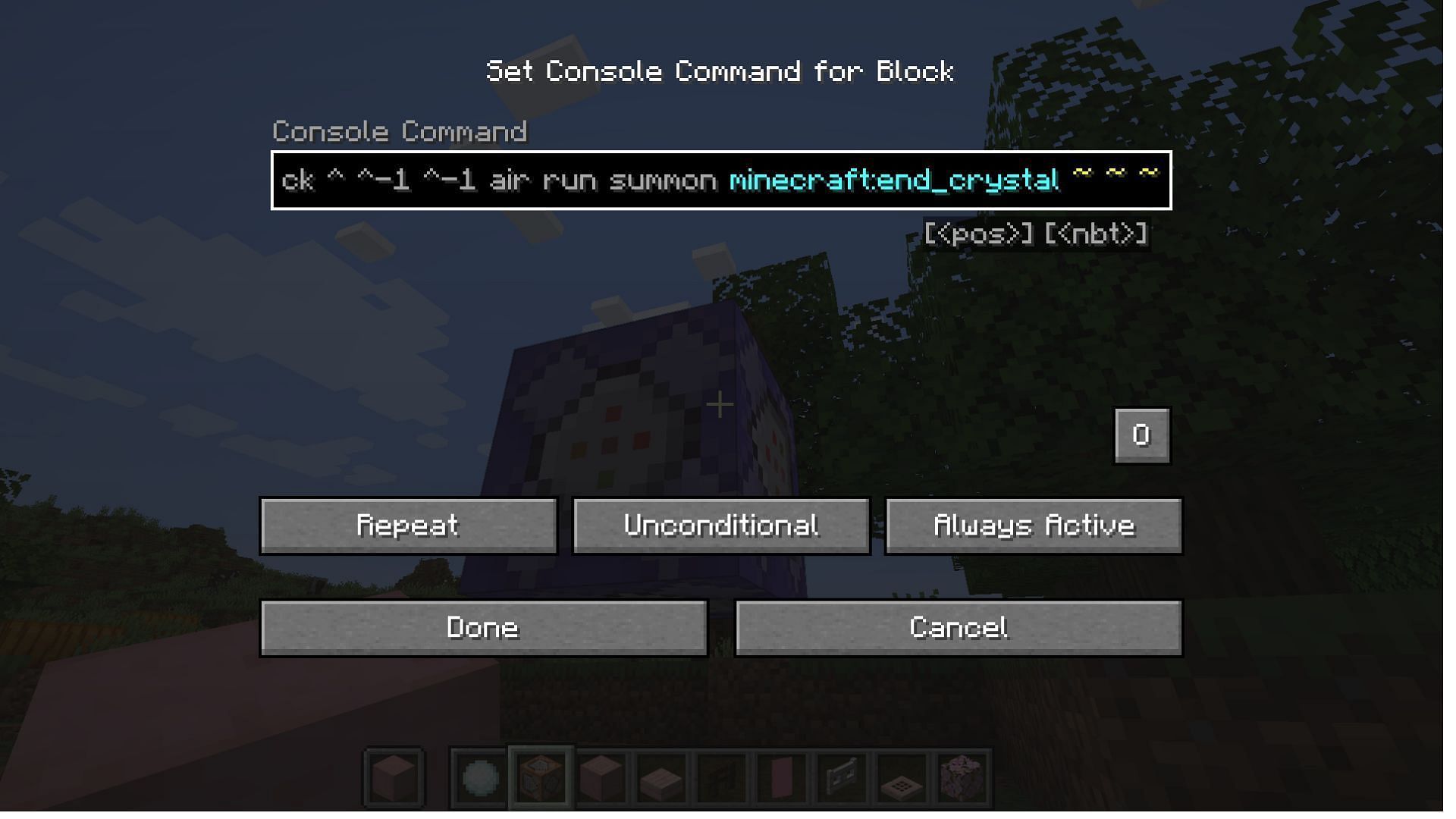 For both, you need the command block first (Image via Mojang Studios)