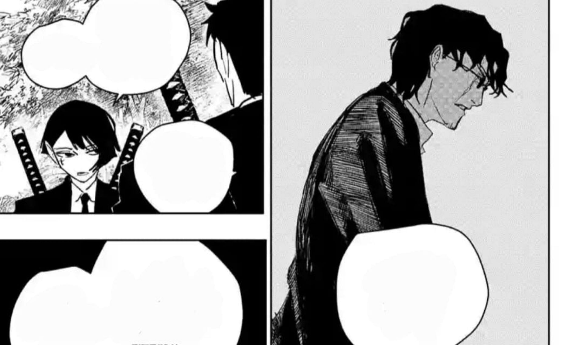 The Masumi discuss Samura&#039;s importance (Image via Shueisha)