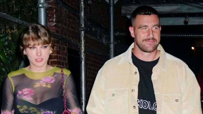 In Photos: Taylor Swift styles $5,500 Stella McCartney blazer for romantic NYC date night with Travis Kelce