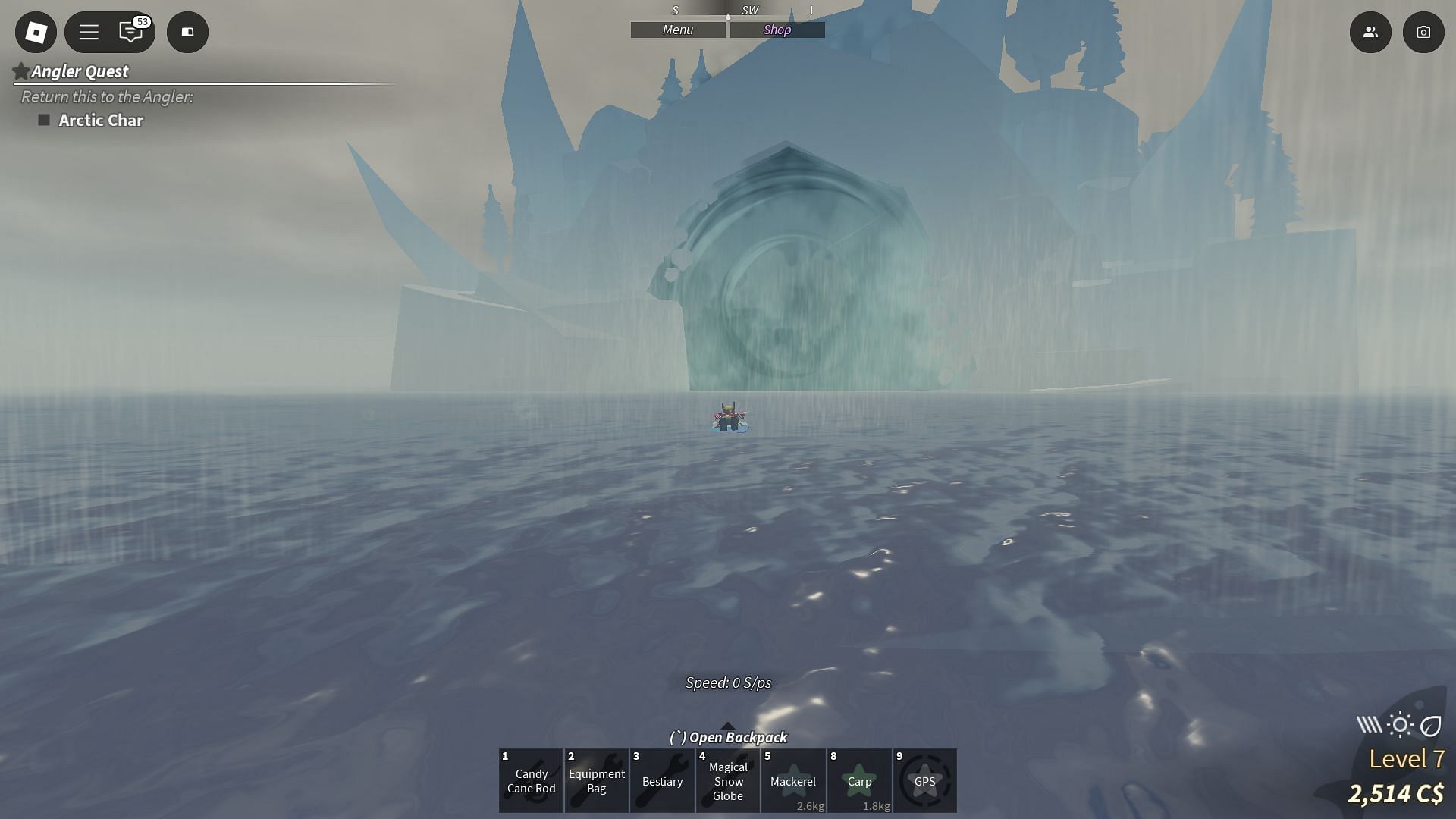 Get past the Northern Expedition portal to reach Northern Summit (Image via Roblox)