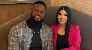 In Pictures: Luis Severino's wife Rosmaly twins with Athletics ace in a stunning black winter 2-piece