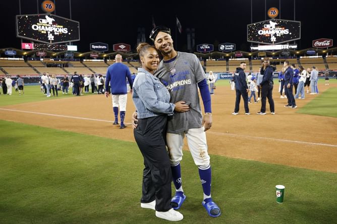 Mookie Betts & wife Brianna spread holiday cheer to UCLA Health paediatric ward with special gifts & Dodgers autographed keepsakes
