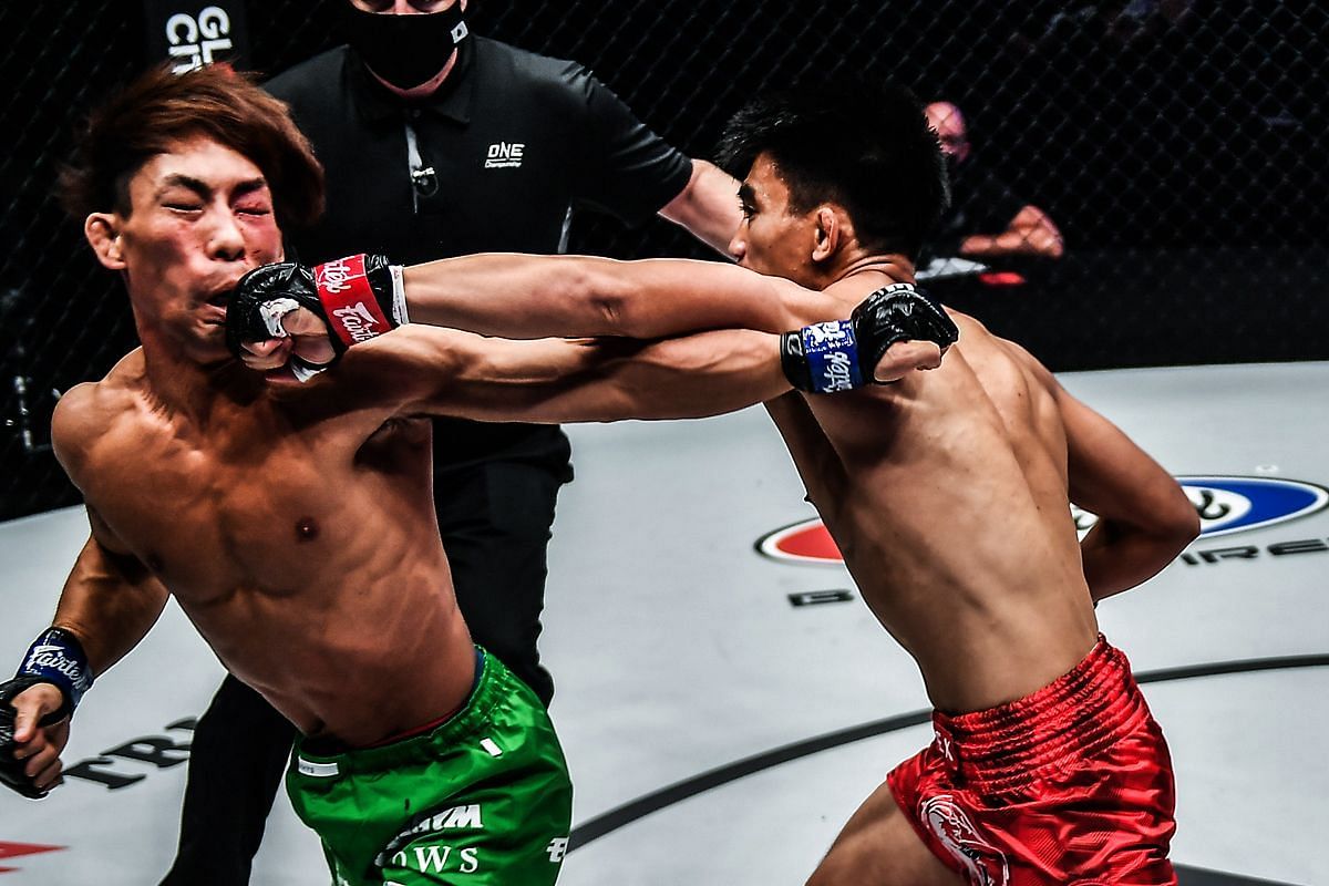 Yosuke Saruta (left) Joshua Pacio (right) [Photo via ONE Championship]