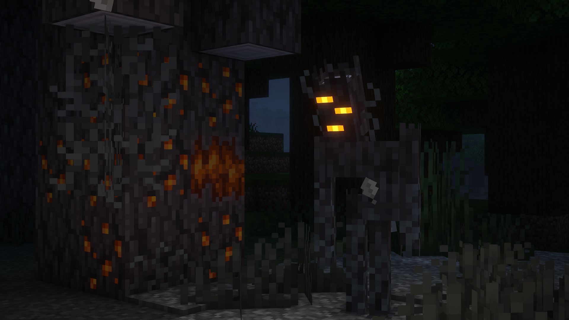 The creaking mask will unlock when players kill 75 million Creakings. (Image via Mojang Studios)