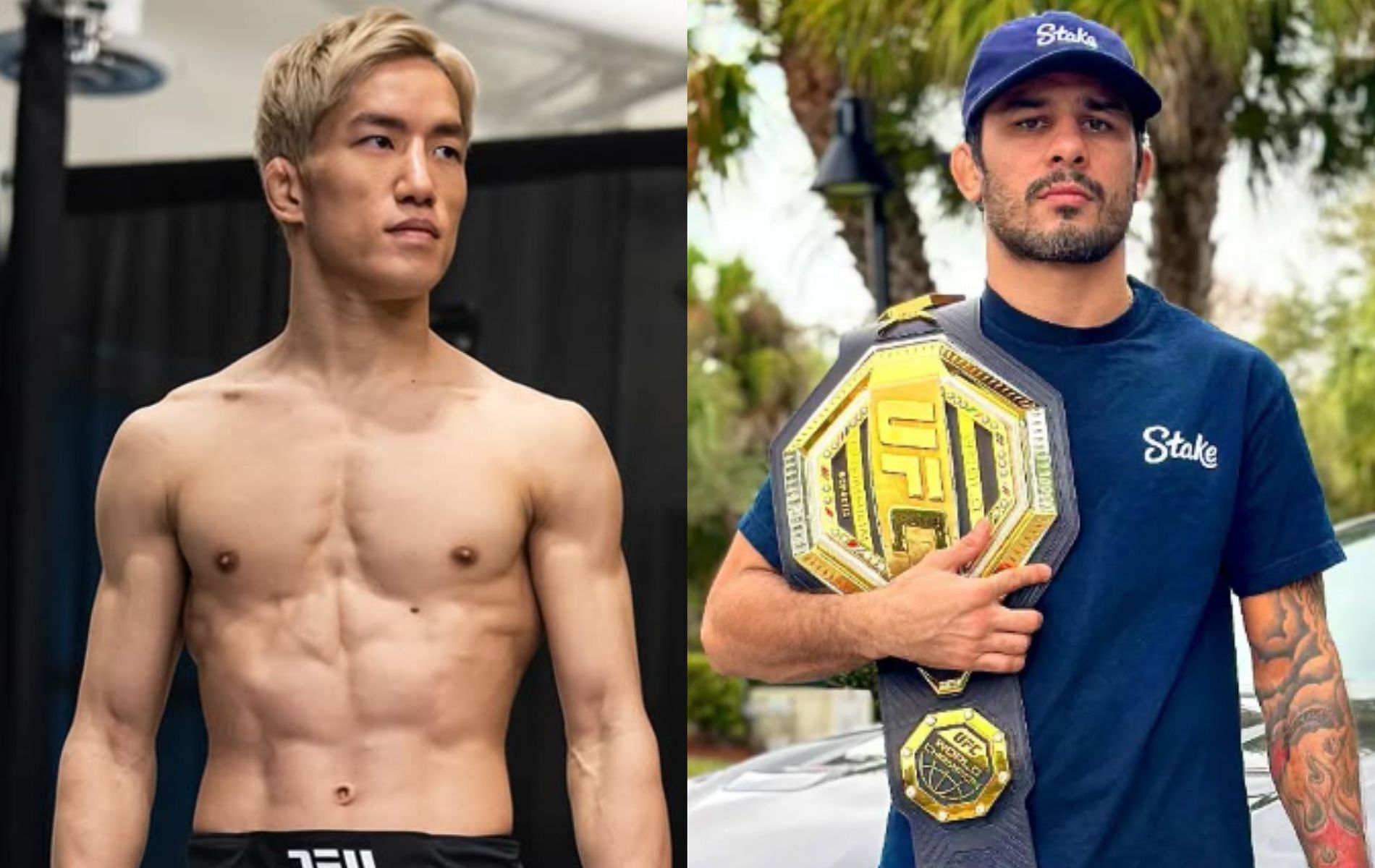 A former UFC title challenger disses Japanese fighters while breaking down the UFC 310 main event between Kai Asakura and Alexandre Pantoja. [Image Courtesy: @pantoja_oficial, @kai_asakura_ on Instagram]  