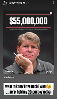Still from John Daly's Instagram/@pga_johndaly