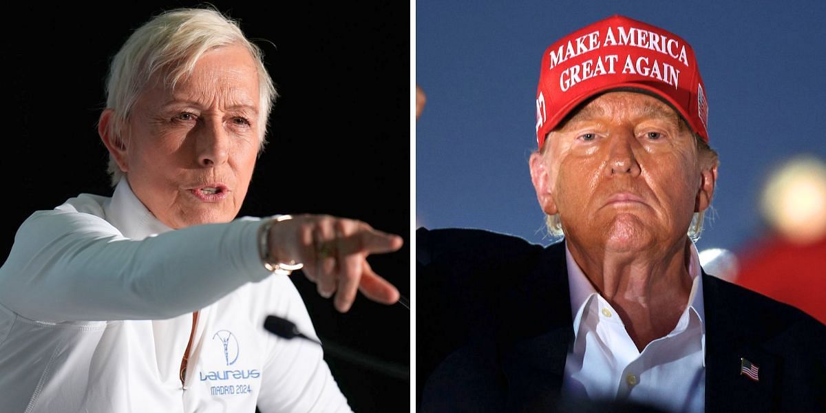 Martina Navratilova (L) and Donald Trump (R) [Image Source: Getty Images]