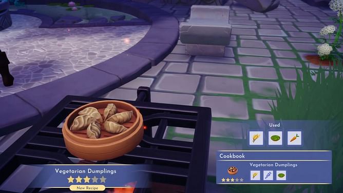 How to make Vegetarian Dumplings in Disney Dreamlight Valley