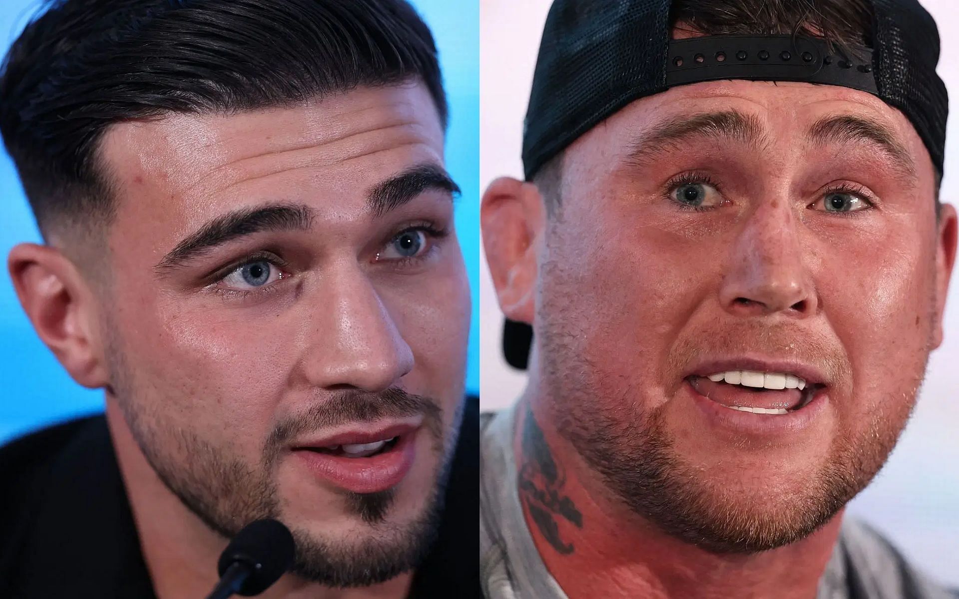 Darren Till (right) slams Tommy Fury (left) following his withdrawal from their boxing match in January [Images courtesy: Getty Images]