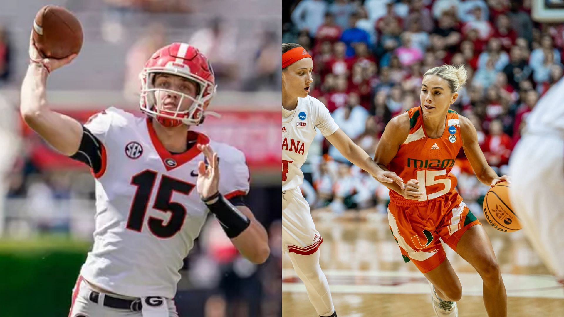 Images courtesy of Miami &amp; Georgia Athletics